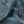 Passion Flower velvet by Tatie Lou in blue, draped close-up of trailing passion flowers