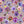 Plethora of Pansies wallpaper by Victoria Sanders in pink, full repeat of painted pansies