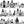 Potions wallpaper by Dupenny in black and white, full repeat of shelves of potion bottles