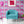 Psychedelic Pop Wallpaper wallpaper by Liberty James Studio in pink, a psychedelic mirrored design in a living room