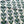 Raoul wallpaper by Claire de Quénetain in blue, full repeat of leaf-motif stripes