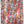 Rita Does Jazz velvet by The Monkey Puzzle Tree in pink and blue, full repeat of an energetic painted design