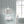 Scallop Lane wallpaper by Liberty James Studio in pale blue and white, roll showing scalloped stripes
