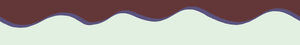 Scroll border wallpaper by Parker and Jules in brown, full repeat of a wavy scroll border