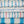 Sea Lines linen by Seed Home Designs in blue and white, pattern sample of fine watercolour stripes