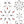Splash wallpaper by Dupenny in multicolour, pattern sample of synchronised swimmers