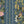 Hedgerows wallpaper by Studio Le Cocq in navy, flat sample of hedgerow flowers and birds in stripes