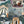 The Art Deco Hills wallpaper by Brand McKenzie in grey, close-up of Art Deco hillside scenes