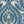 The Great Damask wallpaper by Brand McKenzie in blue, detail of a large-scale damask