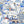 The Mediterranean wallpaper by Brand McKenzie in blue and white, close-up of a whitewashed hillside village