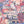 The Mediterranean wallpaper by Brand McKenzie in lilac and pink, pattern detail of a whitewashed hillside village
