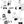 Time for Tea wallpaper by Dupenny in black and white, full repeat of vintage tea party figures