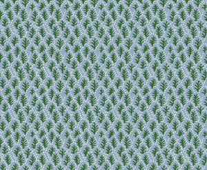 Trees II wallpaper by Parker and Jules in blue, full repeat of tiny stylised trees