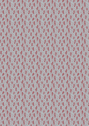 Trees wallpaper by Parker and Jules in pink, flat sample of tiny stylised trees (alternate view)