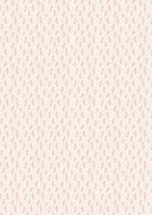 Trees wallpaper by Parker and Jules in pink, full repeat of tiny stylised trees