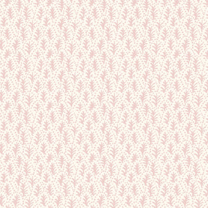 Trees wallpaper by Parker and Jules in pink, flat sample of tiny stylised trees