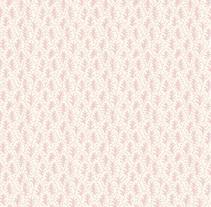 Trees wallpaper by Parker and Jules in pink, flat sample of tiny stylised trees