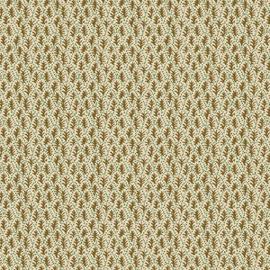 Trees II linen by Parker and Jules in beige, flat sample of tiny stylised trees