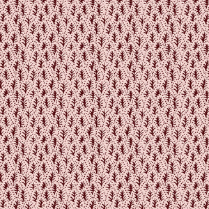 Trees II linen by Parker and Jules in pink, flat sample of tiny stylised trees