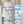 Circles in the Waves linen by Seed Home Designs in blue and white, partly unrolled roll showing