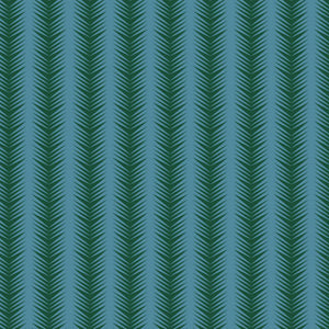 Ziggy linen by Parker and Jules in teal, flat sample of a chevron zigzag weave