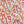A Light Wind linen by Claire de Quénetain in red, flat sample of a hand-painted floral design