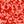 Amalia linen by Claire de Quénetain in red, pattern sample of a hand-painted floral design