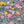 Augusta linen by Claire de Quénetain in pink, full repeat of a hand-painted floral design