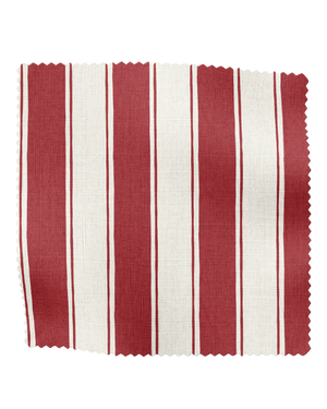 Balancing Act Linen Fabric in Red, small scale