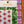 Beach Blanket linen by Bethie Tricks in pink and orange, sample swatch set showing a bold check