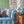 Birdlip linen by Parker and Jules in blue, a small block-print stripe in a living room