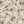 Bloomsbury Grande wallpaper by Parker and Jules in cream and teal, flat sample of large painterly flowers