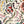 Bloomsbury Grande wallpaper by Parker and Jules in cream and red, full repeat of large painterly flowers
