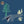 The Anteater wallpaper by Annika Reed in navy, detail of anteaters and trees
