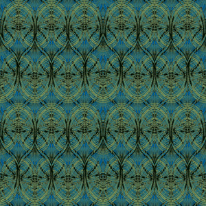 Lace velvet by Dami and Em Design in blue-green, pattern sample of a lace pattern