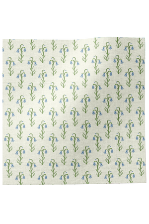 Bluebell Linen Fabric in Blue