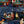 Canine Cards wallpaper by Brand McKenzie in blue, detail of dogs playing cards