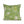 Canopy linen by Bethie Tricks in green, palm fronds made into a cushion