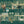 Catwalk wallpaper by Brand McKenzie in teal, close view of animals parading down a city street