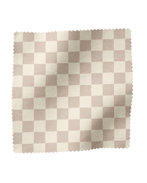 Chess Linen Fabric by Annika Reed Studio
