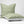 Clover Garden Garland Light Green linen by Dami and Em Design in light green, a clover garland made into a cushion