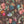 Freya wallpaper by Curate Space in brown, close-up of loose painterly flowers and leaves