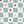 Jude wallpaper by Curate Space in blue, full repeat of insects on a soft check