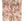 Margot wallpaper by Curate Space in pastel pink and sage green, rolled length showing painterly roses and wildflowers
