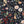 Nola wallpaper by Curate Space in midnight blue, full repeat of wildflowers and tall stems