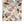 Orla wallpaper by Curate Space in light cream, rolled length showing layered florals and foliage over a trellis