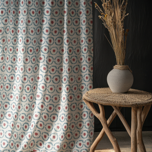 Curling Linen Fabric by Annika Reed Studio