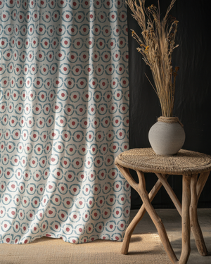 Curling Linen Fabric by Annika Reed Studio