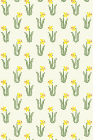 Daffodil Linen Fabric by Annika Reed Studio
