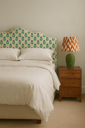 Dahlia Linen Fabric by Annika Reed Studio